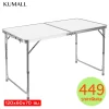 KUMALL โต๊ะพับ โต๊ะปิกนิค โต๊ะพับได้ โต๊ะสนาม อลูมิเนียม รุ่น OTD-A1 ขนาด 120x60x70 ซม. (สีขาว) DinnerTable โต๊ะประชุม White